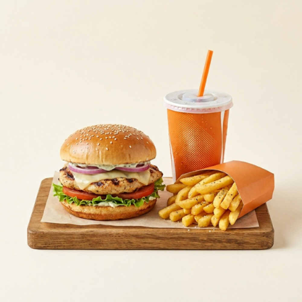 Tavuk Burger Menü